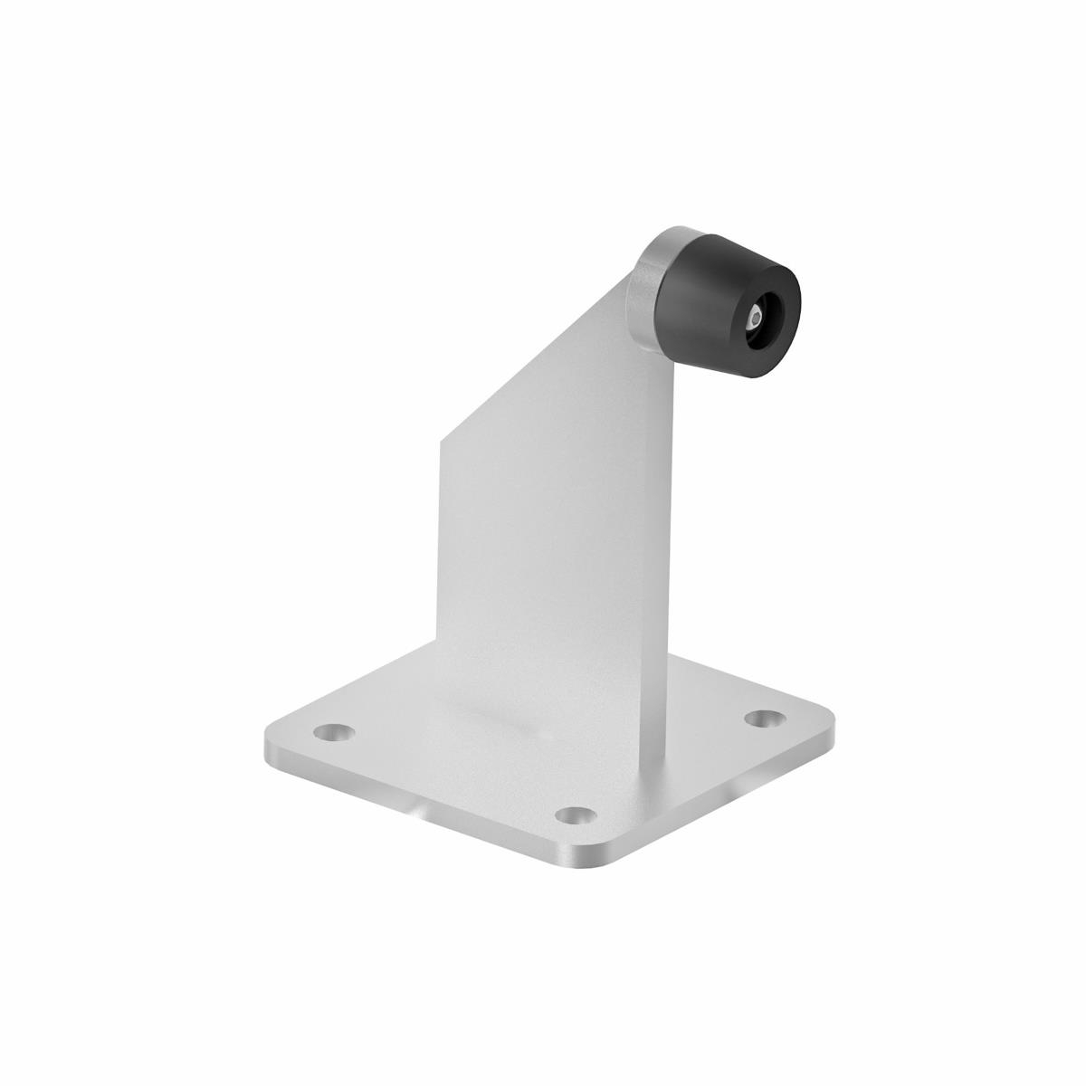 Torstopper Stahl verzinkt 60 x 130 mm zum Aufschrauben mit Gummipuffer-89-11H10B60X130-A.4