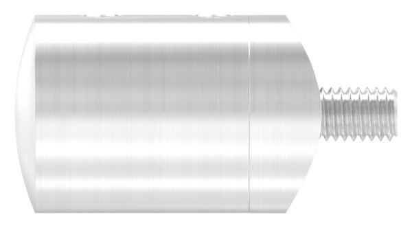 Querstabhalter V2A Edelstahl – Anschluss 33-7 mm fuer Rundstaebe 10 mm mit Sackloch Abschluss rechts inkl- Schrauben-11-1033.4