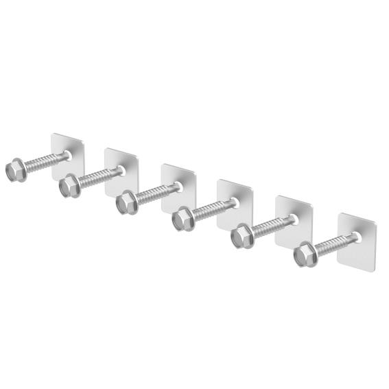 Befestigungsset fr Zahnstangen Stahl verzinkt 6-3x32 mm-89-11H01PVCFS-A.4