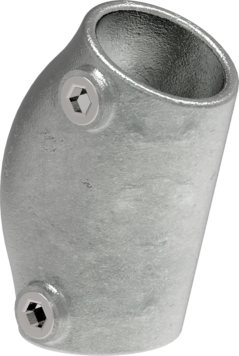 Rohrverbinder - Bogen variabel 15-60° - 124 - 33-7 mm - 48-3 mm - 1- - 1 1-2- - Feuerverzinkt u. Elektrogalvanisiert-124