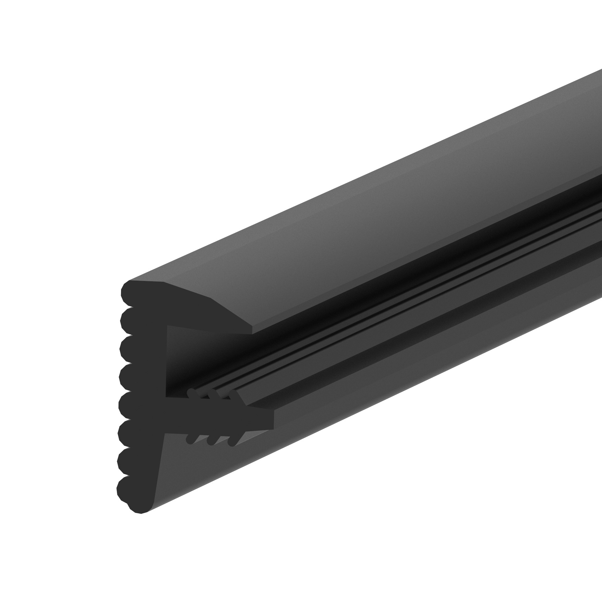 Glasdichtung EPDM 12-21-52 mm Glasstaerke 5 m Schwarz fuer Profil F-89-11A190004FB050-A.4