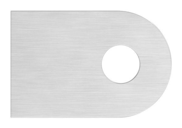 Anschweisslasche V2A 30 x 20 x 4 mm geschliffen Rundloch 7 mm-11-2440.4