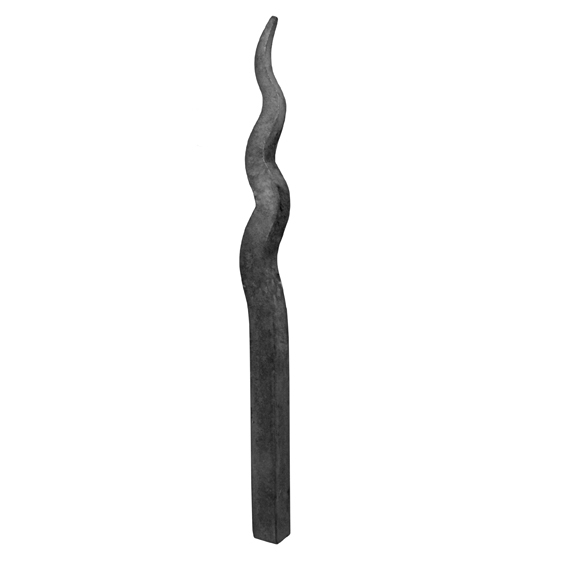 Zaunspitze Stahl geschmiedet  200 mm- B 19 mm fuer 12×12 mm Vierkant roh-89-11E2145200-A.4