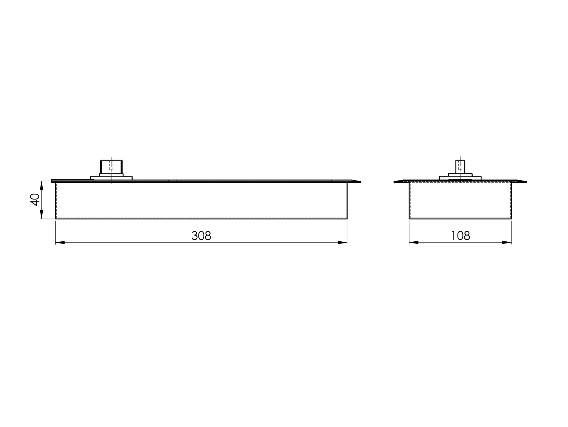 Bodentuerschliesser Edelstahl AISI 304- 120 kg- Arretierung 90°-89-11GS304ZP822SB-A.4