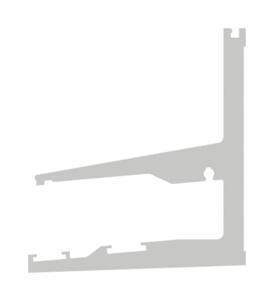 Vordachprofil eleganza canopy- L=2405mm- E4-EV1-88-11VDE-2400.ALU