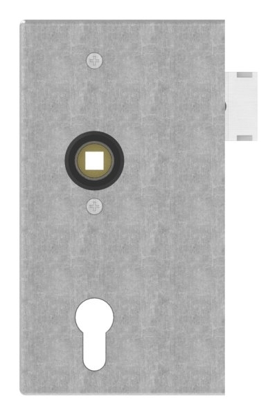 Schlosskasten - Masse- 173x94-5x40 mm - Dorn- 60 mm - Stahl -roh- S235 JR-30-3202.8