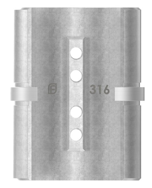 Rohrverbinder fuer Nutrohr 60-3 x 1-5mm- V4A-88-1160351.V4A