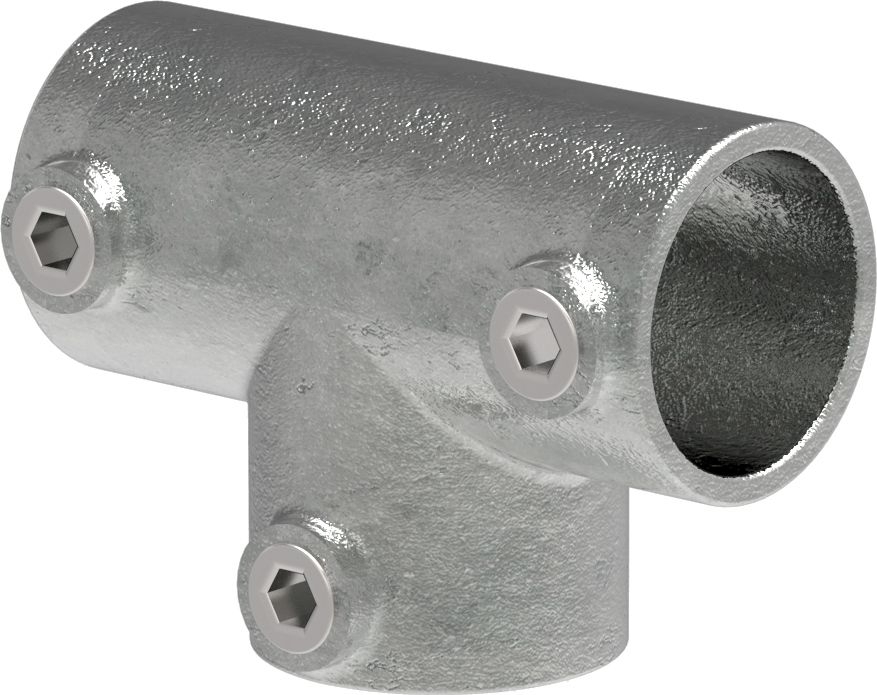 Rohrverbinder - T-Stueck lang - 104B34 - 33-7 mm - 1- - Feuerverzinkt u. Elektrogalvanisiert-104B34