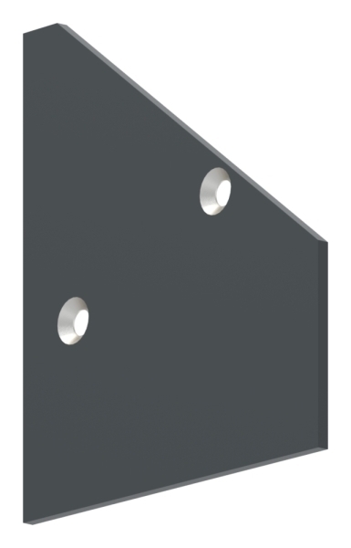 Endkappe Aluminium links RAL 7016 fuer Vordach eleganza canopy-88-11VDE-EK-LI.7016