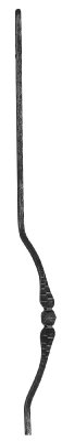 Bauchstab - Laenge- 1000 mm - Material- 12x12 mm - Stahl S235JR- roh-30-1188.8