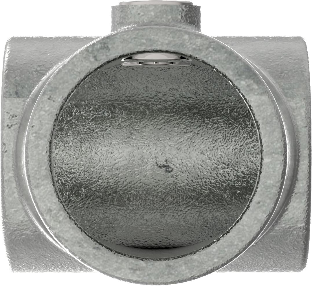 Rohrverbinder - T-Stueck kurz verstellbar 0-11° - 153B34 - 33-7 mm - 1- - Feuerverzinkt u. Elektrogalvanisiert-153B34