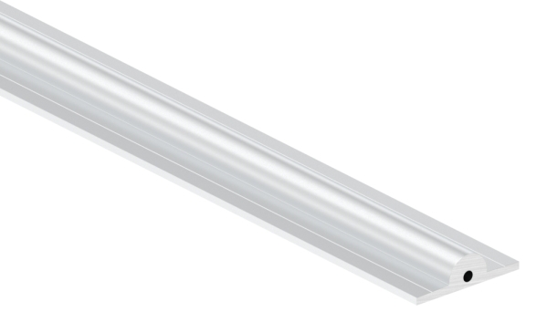 Laufschiene Aluminium L = 6000 mm  19 mm zum Aufschrauben ohne Bohrungen-88-1110201905-ALU.6M