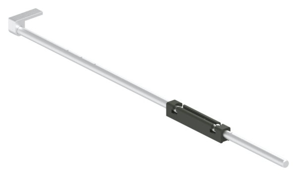 Bodenriegel XL mit Laenge 1000mm- zum Anschrauben- RAL 6009 tannengruen-88-1156711-ALU.6009