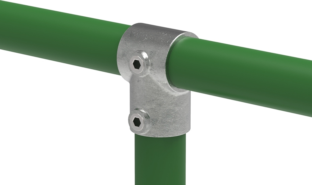 Rohrverbinder - T-Stueck kurz - 101E60 - 60-3 mm - 2- - Feuerverzinkt u. Elektrogalvanisiert-101E60