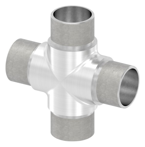 Kreuzstueck V2A fuer Rohr Ø 33-7 x 2-0 mm zum Stecken-11-3655.4