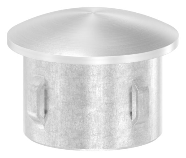 Endkappe Edelstahl V4A fuer Rohr Ø 30 mm- Wand 1-6-2-5 mm- gewoelbt zum Einschlagen-11-4104.1