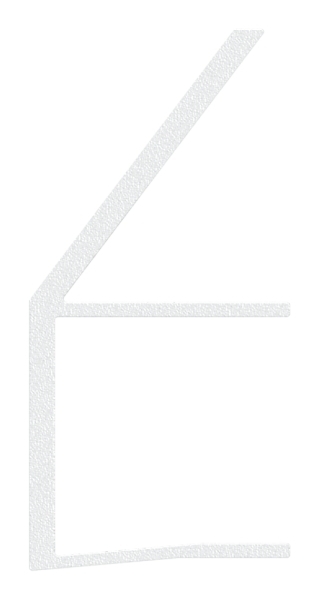 Regenrinne fuer Vordach Aluminium eloxiert fuer Glas 17-52 mm L=1400 mm-88-11VDE-RE-1400.17