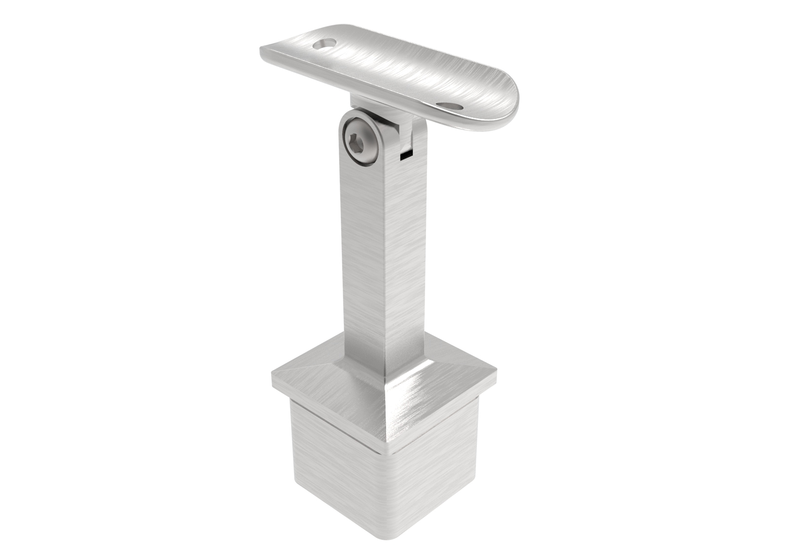 Handlaufhalter mit Gelenk fuer Vierkantrohr 40x40x2-0 mm V2A-11-2712-A.4