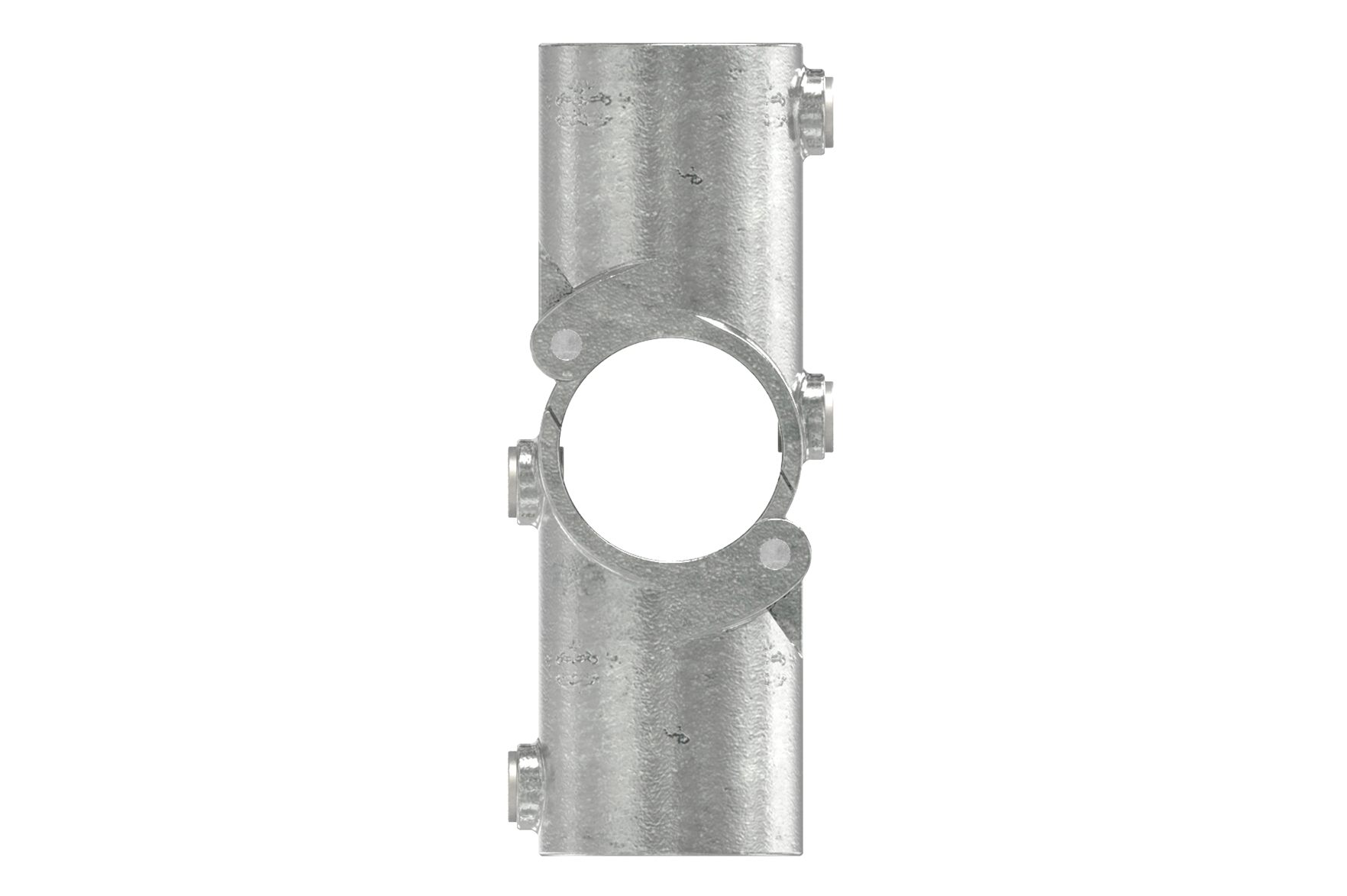 Rohrverbinder - Kreuzstueck aufklappbar - 119D48-V - 48-3 mm - 1 1-2- - Feuerverzinkt u. Elektrogalvanisiert-119D48-V