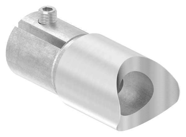 Anschlussstueck 90 V2A fuer Rohr Ø 33-7 mm mit Klemmschraube-11-3386.4-STUeCK