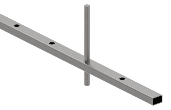 Rechteckrohr - Masse- 30x20x2 mm - Laenge- 3000 mm - Stahl S235JR- roh-30-2102.8