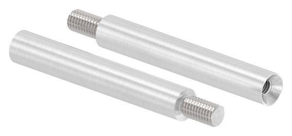 Stift V2A Ø 12 mm 75 mm mit Aussengewinde M8- Innengewinde M6-11-2167.4