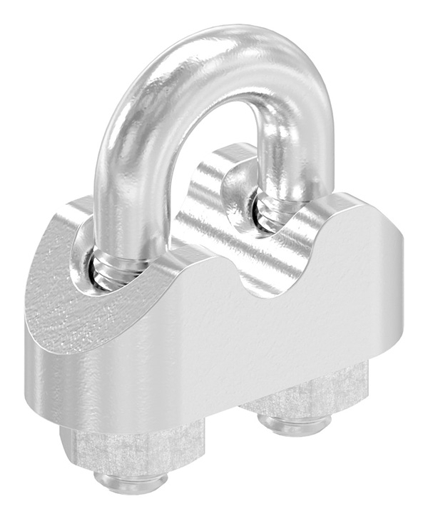 Drahtseilklemme - fuer Seil Ø- 2 mm - 8 mm - Gewinde- M3 - M6 - V4A-11.2910