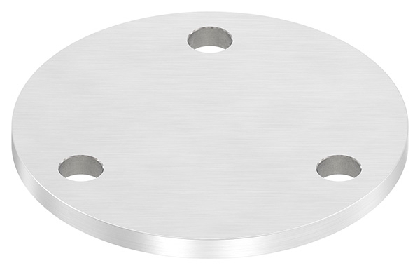 Ankerplatte Ø 100 x 6 mm mit 3 Bohrungen á Ø 11 mm V2A-11-2260.4