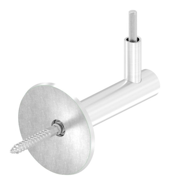 Handlaufhalter mit Ronde 68x5 mm und Halteplatte fuer Ø 42-4 mm V2A-11-2034.4