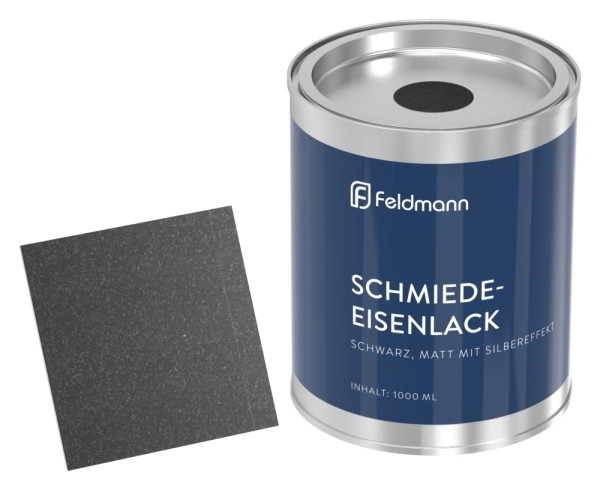 Schmiedeeisenlack schwarz matt mit Silbereffekt-88-117000.S