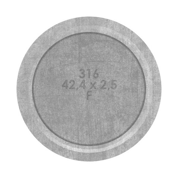 Handlaufstuetze aus einem Stueck fuer  42-4x2-6 mm V4A-11-3862.1