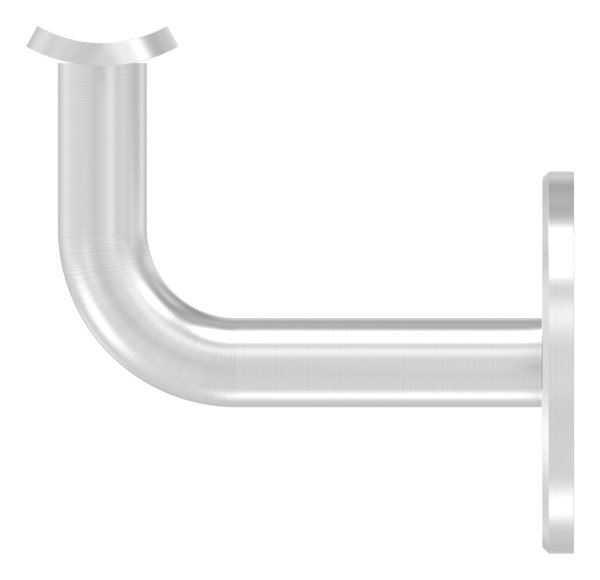 Handlaufhalter V4A fuer Rohr 42-4 mm Wandabstand 74 mm Ronde 60x5 mm ohne Kabeldurchfuehrung-88-1150226-V4A.42