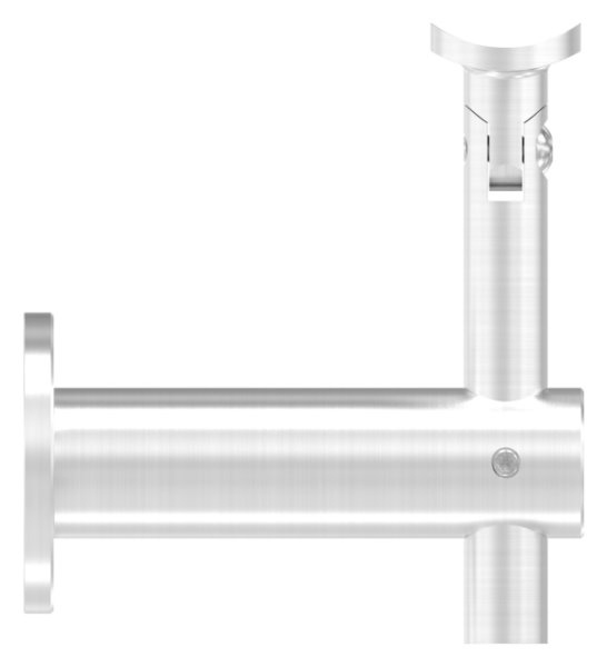 Handlaufhalter hoehenverstellbar mit Halteplatte fuer Ø 42-4 mm V2A-11-2067.4