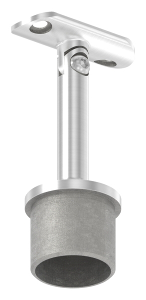 Handlaufstuetze aus einem Teil fuer 42-4x2-6 mm Rohr mit Gelenk und Halteplatte fuer Ø 42-4 mm Rohr-11-3877.1