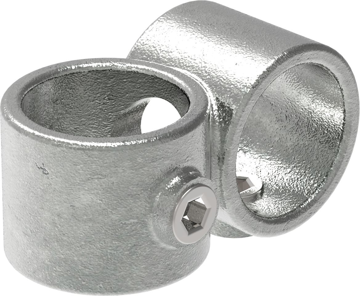 Rohrverbinder Kreuzstck 90 reduziert  48-3 - 42-4 mm - Temperguss - 161D48-C42-161D48-C42