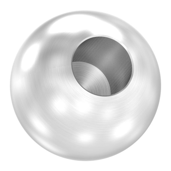 Kugel - Ø 25 mm - mit Sackloch- 10-2 mm - V2A Vollmaterial-11-4023.4