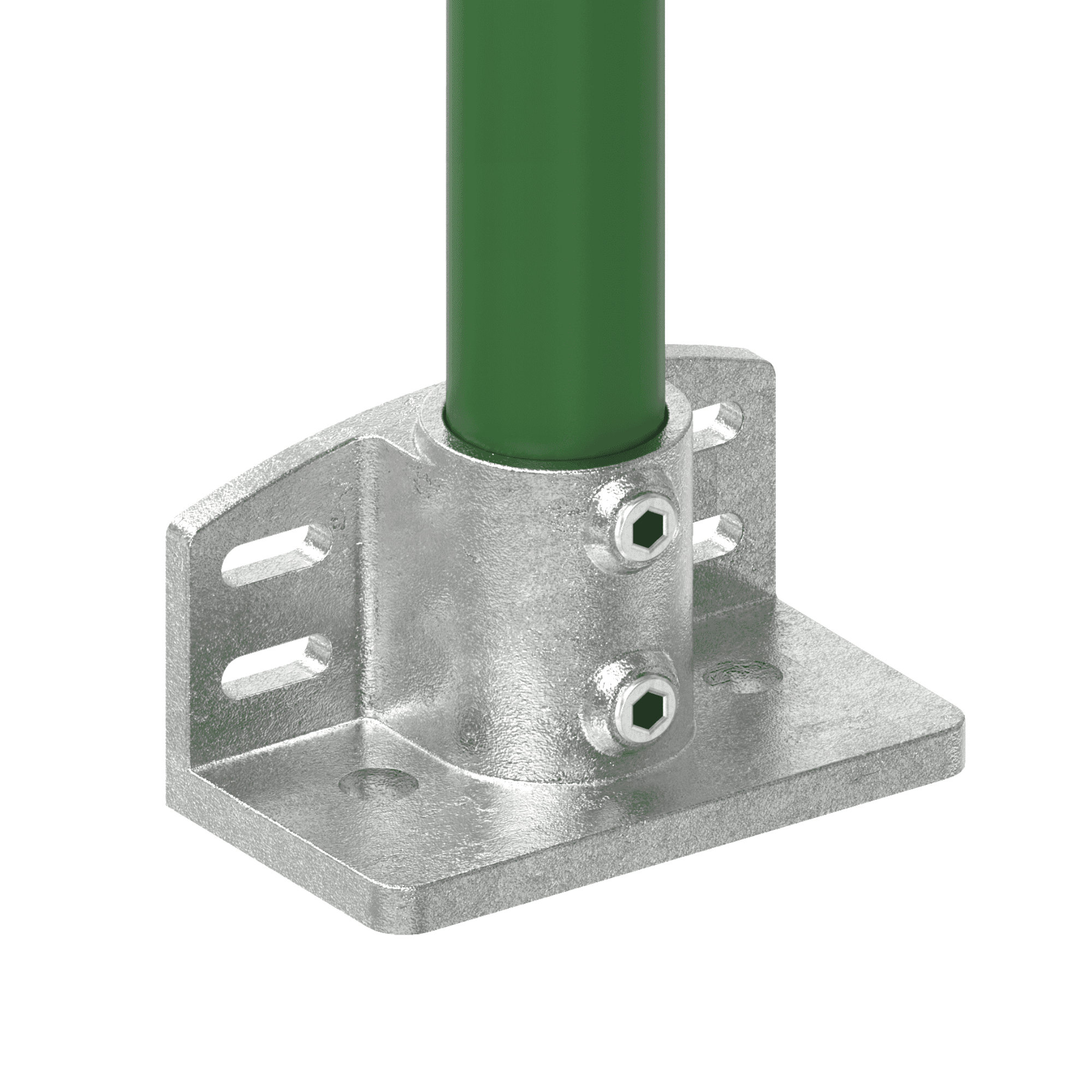 Rohrverbinder Wandhalter massiv Ø 48-3 mm -1 1-2- - Temperguss verzinkt - 247D48-247D48