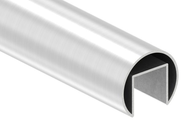 Nutrohr Ø 42-4x1-5 mm mit Nut- 24x24 mm Laenge- 3000 mm V4A Edelstahl-12-2020.13M