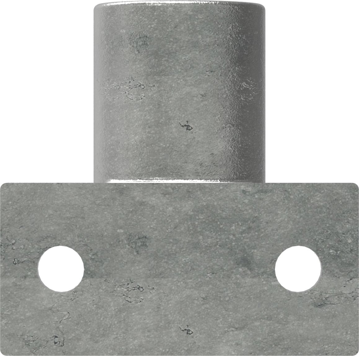 Rohrverbinder - Wandhalter Platte horizontal - 145D48 - 48-3 mm - 1 1-2- - Feuerverzinkt u. Elektrogalvanisiert-145D48