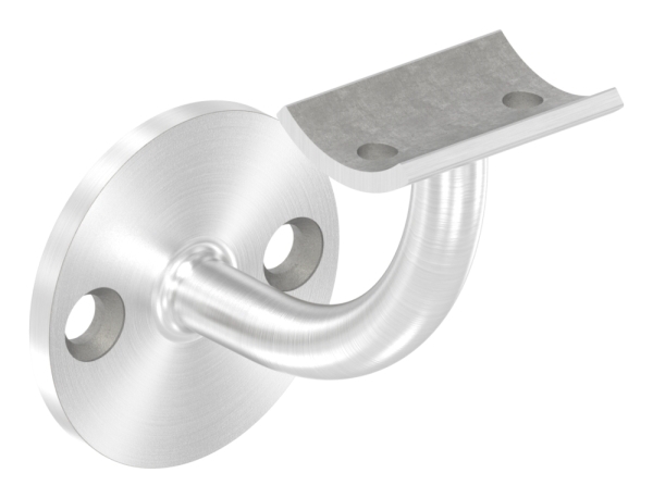 Handlaufhalter V2A fuer Rohr 42-4 mm- Ronde Ø 60 mm- Wandabstand 68 mm- verschweisst-11-2030.4