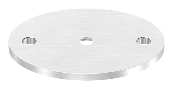 Ankerplatte Masse- 75 x 55 x 4 mm mit Zentrierbohrung- Ø 10 mm V2A-11-2204.4