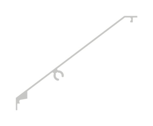 Abdeckung Aluminium L = 3000 mm fuer Vordach-Profil eleganza canopy roh-88-11VDE-AB-3000.ROH