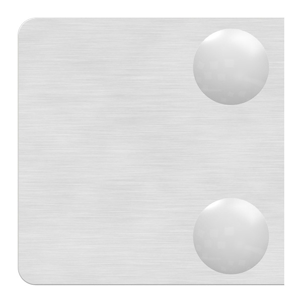 Glasklemme 30x30x18 mmFlach- fuer 8-00 mm ESG Glas-10-MODELL22-1.7