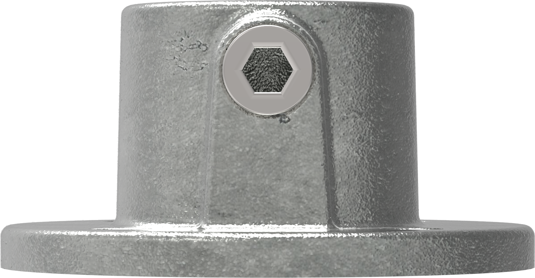 Rohrverbinder - Wandbefestigung rund - 131D48 - 48-3 mm - 1 1-2- - Feuerverzinkt u. Elektrogalvanisiert-131D48