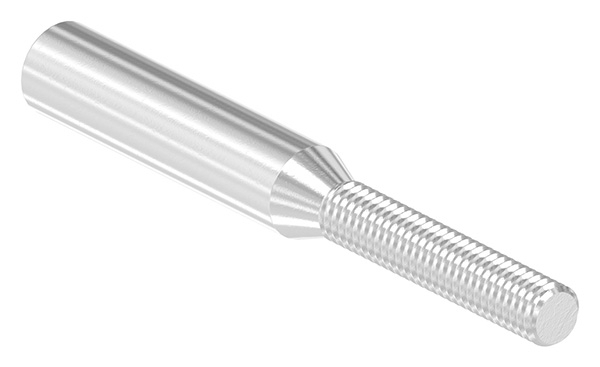 Gewindeterminal mit Aussengewinde - Rechtsgewinde - Fuer Seil von Ø 6 mm -V2A-11-2963.4