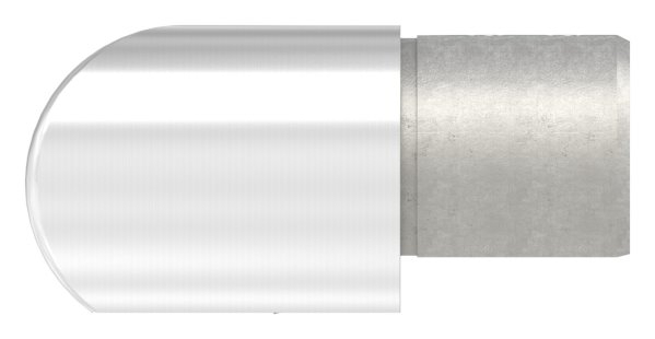 Verlaufsecke 90° - horizontal - fuer Nutrohr Ø 48-3 mm - V4A-12-2319.1