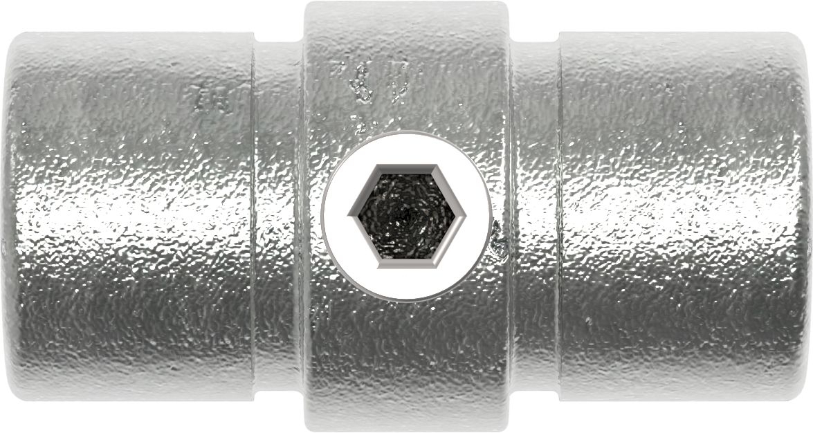 Rohrverbinder - Verbindungsstueck innen - 150D48 - 48-3 mm - 1 1-2- - Feuerverzinkt u. Elektrogalvanisiert-150D48
