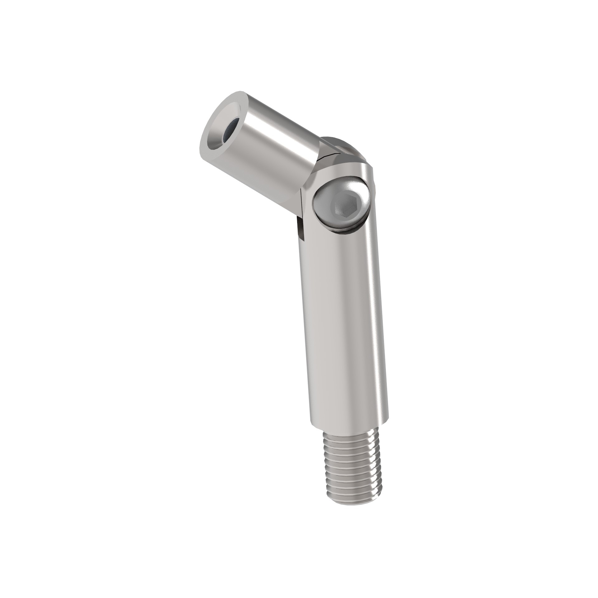 Handlaufhalter Ringform Edelstahl AISI 316 D1 14 mm H 75 mm Geschliffen-89-11A140812068S1-A.4