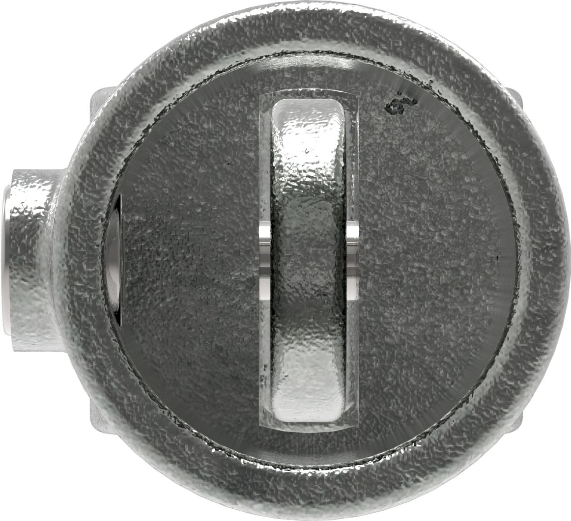 Rohrverbinder Gelenkstueck einfach Ø 48-3 mm -1 1-2- - Temperguss verzinkt - 173D48-173D48