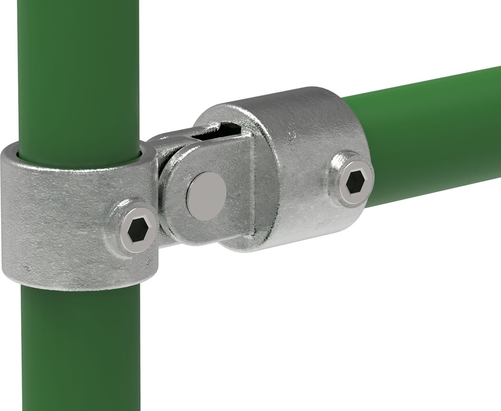 Rohrverbinder Gelenkstueck einfach Ø 26-9 – 60-3 mm - Temperguss verzinkt - 173-173